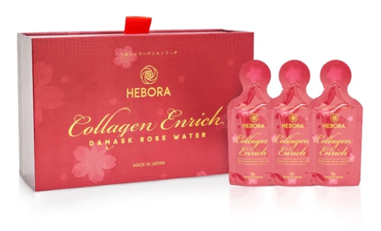 Hebora Collagen Enrich Damask Rose Water 28 túi