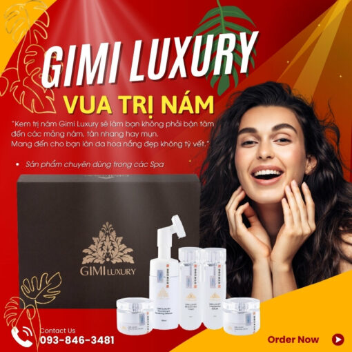 Kem trị nám Gimi Luxury sản phẩm chăm sóc da chuyên nghiệp dùng trong các Spa