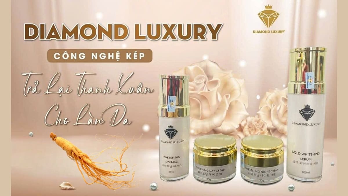 Bộ trị nám Diamond Luxury Gold Pro+ Giá ưu đãi 5 Bộ kem Diamond Luxury Gold Pro+